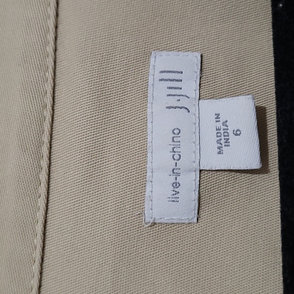 J. Jill Live In Chino Light Beige Shirt Dress - Picture 6 of 8